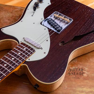 Fender Japan Telecaster neck on a custom Thinline Wenge top ash body with binding - 3 kg - handwound pickups - 4-way wiring image 15