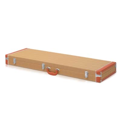 Portable Tweed Hard-Shell Case for Electric Bass Guitar | Locking Hardshell, Plush Lined image 5