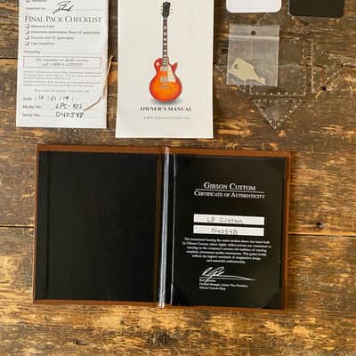 Gibson Custom Shop Les Paul '68 Custom Reissue Ebony 2019 w Docs & HSC Japanese Dealer Select image 16