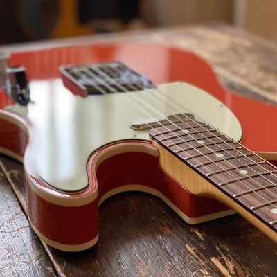Fender Japan Limited Edition Japanese Domestic Only FSR 1960's Fully Bound Custom Telecaster Fiesta Red MIJ image 7