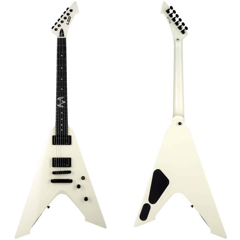 ESP LTD Vulture Olympic White James Hetfield Signature Electric Guitar image 1