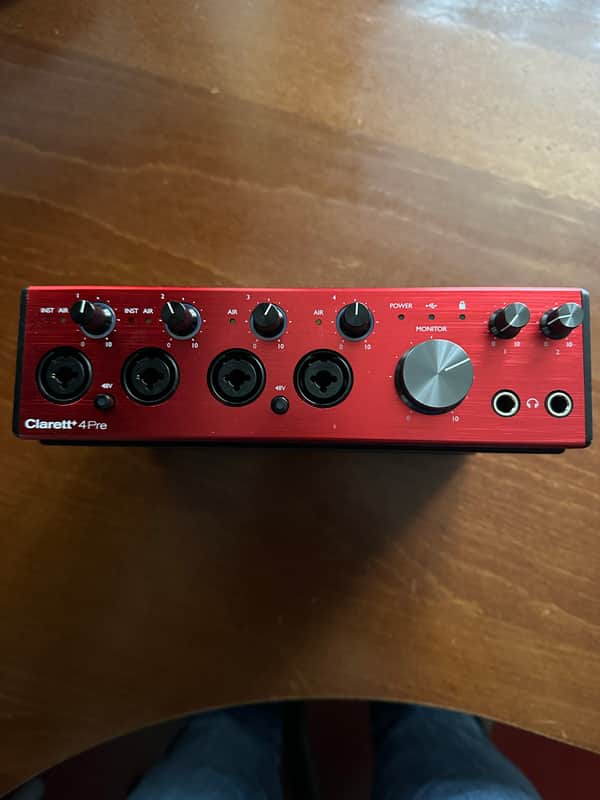 Focusrite Clarett+ 4Pre USB-C Audio Interface 2021 - Present - Red image 1