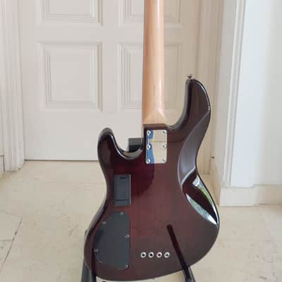 Fender Jazz Bass Deluxe Series 24 Fret MIK Korea Cherry Sunburst, Quilted Maple top.   90's Sunburst image 9