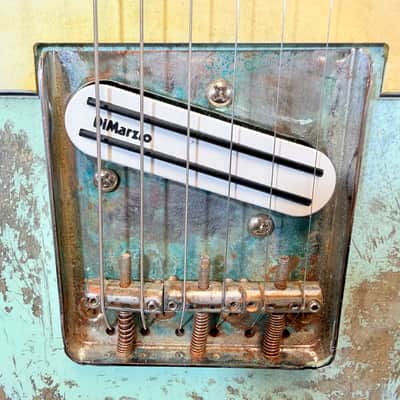Uknown Telecaster Relic Partscaster Electric Guitar w/ DiMarzio Tone Zone T & Hard Case image 3