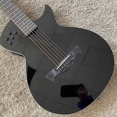 Glossy Black Tagima Classical Guitar Nylon String, Spruce Top Top Mahogany Body with Neck, Rosewood Fingerboard image 8