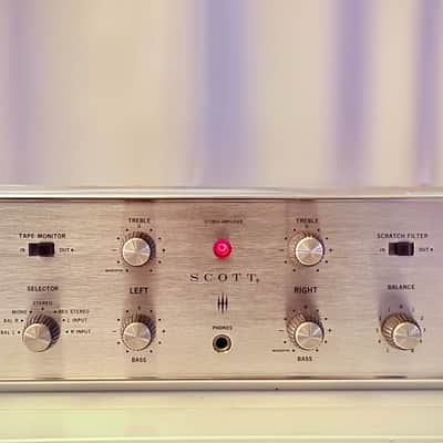 🎶✨ H.H. Scott 222D/222-D Tube Integrated Amplifier w/ Wood Case — Serviced EL84 / 7189 Vintage Hi-Fi image 9