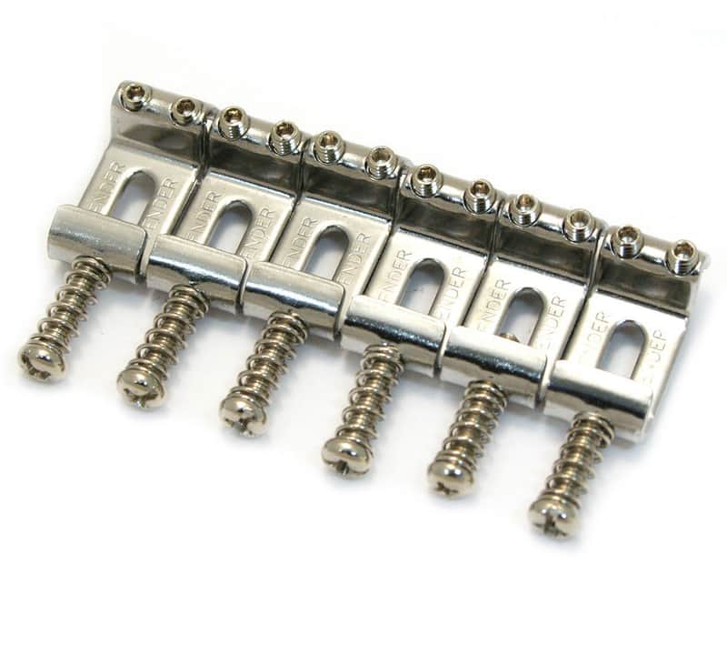 IMPORT-KIT Genuine Fender/Squier Import Strat Guitar Bridge Saddles image 1