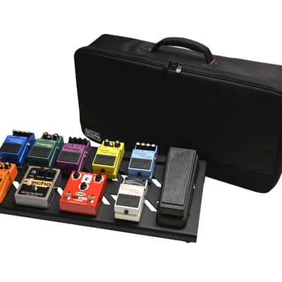 Gator GPB-BAK-1 Black Large pedal board with bag + 2x Gator Patch Cable 3 Pack image 2