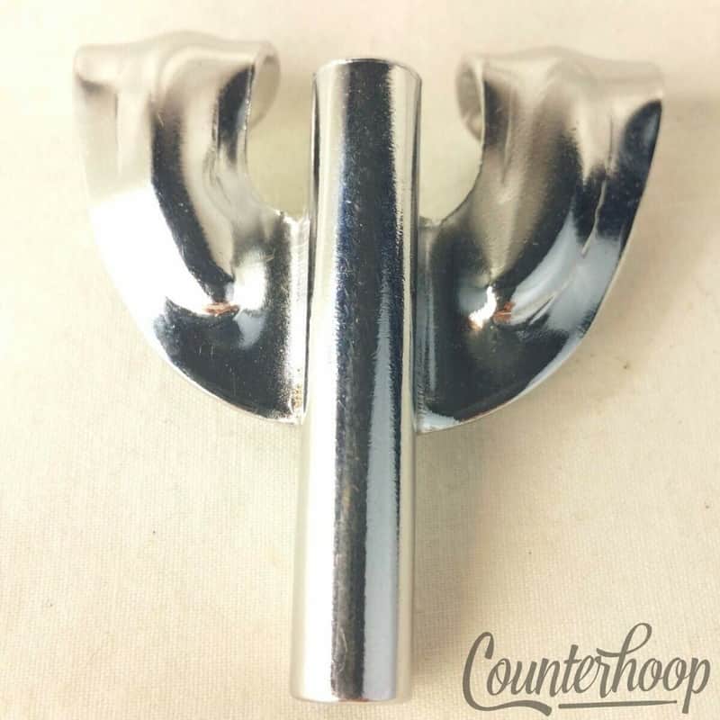 Rogers 1x Bass Drum Tension-Rod Claw Holiday Cleveland Vintage 50s-60s Chrome US image 1