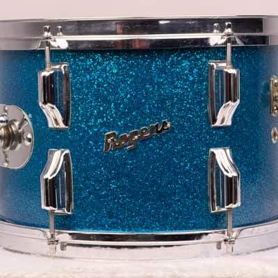 Rogers 20/12/16" 1960's Cleveland-Era Drum Set - Blue Sparkle image 10