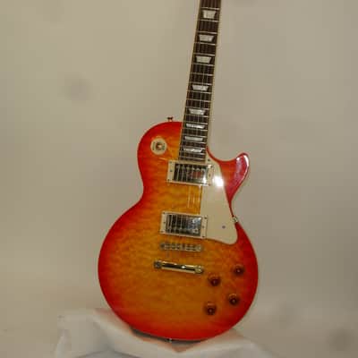 2009 Epiphone Les Paul Ultra Electric Guitar, Rosewood Fingerboard, Gold Hardware, Cherry Sunburst w/ Case image 2