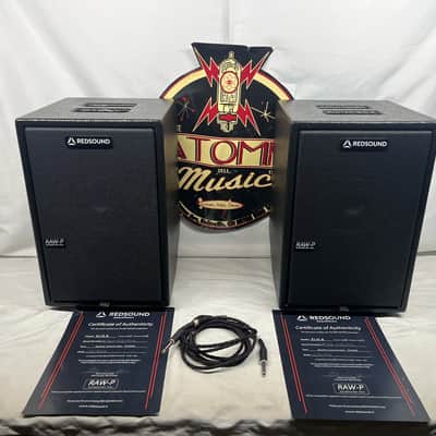 Red Sound Elis.8 Stereo Bundle FR/FR Full Range Flat Response Active and Passive Speaker Cabinets Pair image 1