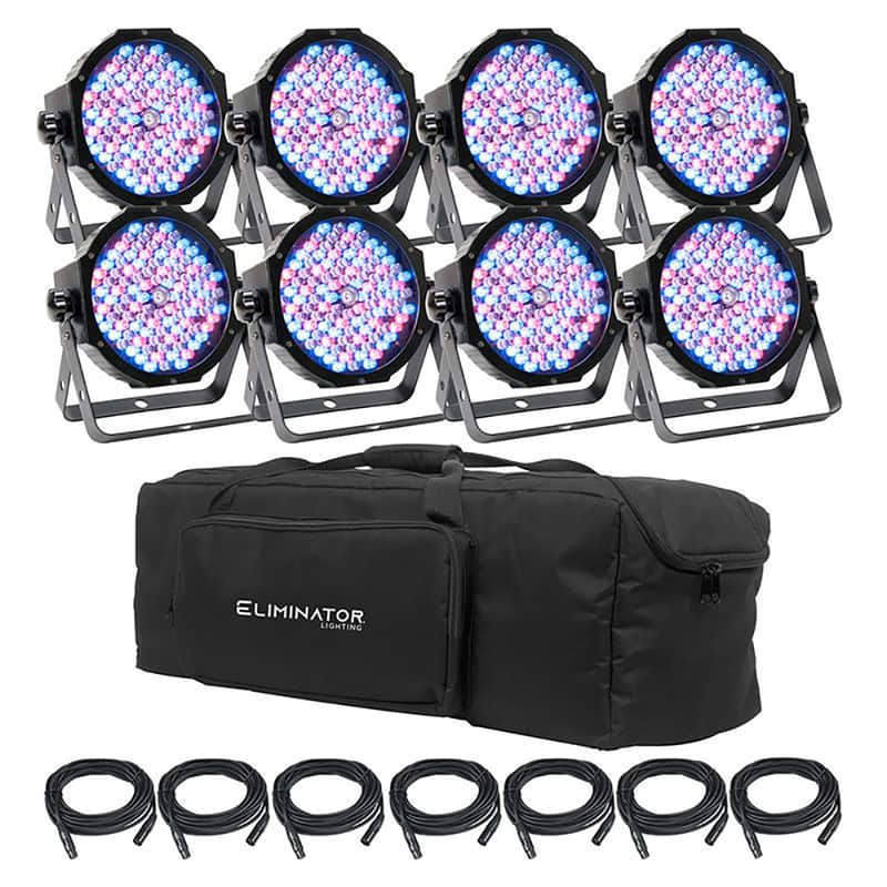 Mint Eliminator Lighting MEG890 Mega Flat PAK8 EP System with 8 Mega Par Profile EP Pars image 1