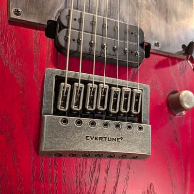 Solar Guitars 7-String Type T w/ Evertune Bridge T1.7TBR 2022 - Trans Blood Red Matte image 7
