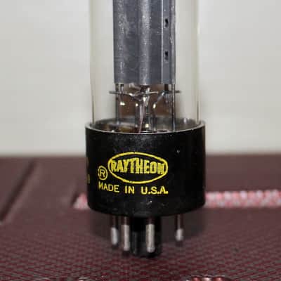 RAYTHEON 5Y3GT VT-197A BLACK PLATE D GETTER TEST NOS++ VINTAGE 1960 image 1