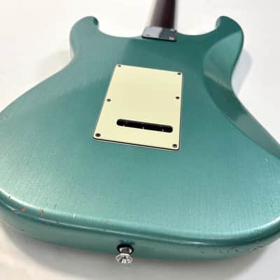Schecter Nick Johnston Signature Custom Shop 2021 Teal Green Metallic Aged Nitro image 17