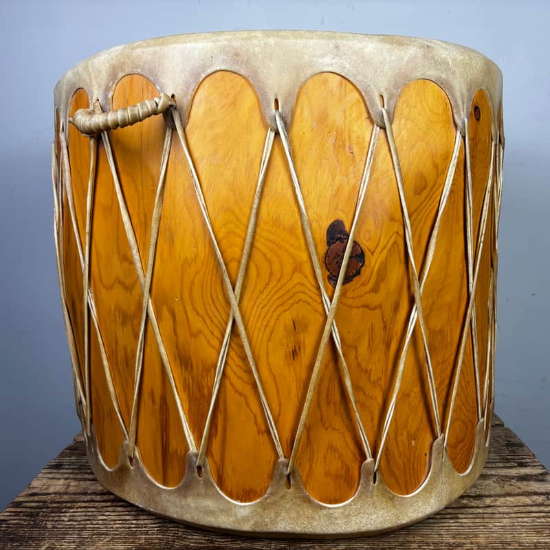 Handmade Powwow Portable Bass Drum - 22” x 19” image 1