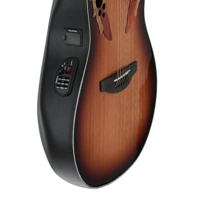 Ovation Limited E-Acoustic Guitar CE44P-FLE-G 2025 with FREE Case - Flamed Eucalyptus image 2