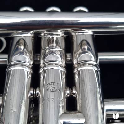 F. Besson pre war 88xxx GRAND PRIX trumpet - silver plated gamonbrass image 21