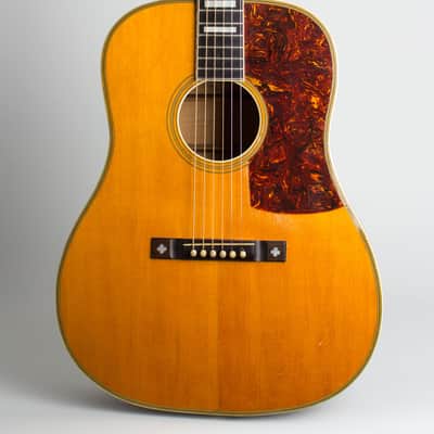 Euphonon Dreadnought Acoustic Guitar, made by Larson Brothers, c. 1938, period hard shell case. image 3