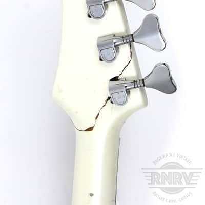 1980's Hamer Blitz Bass White Sparkle image 6