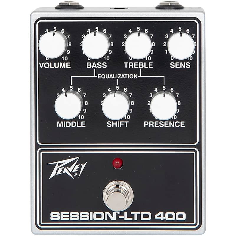 Peavey Session-LTD 400 Preamp Pedal Regular Black and White image 1