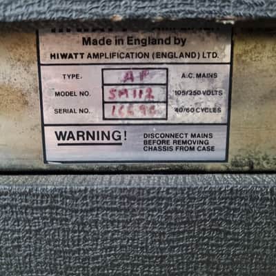 Hiwatt Custom 50 SA112 Combo 1984 image 12
