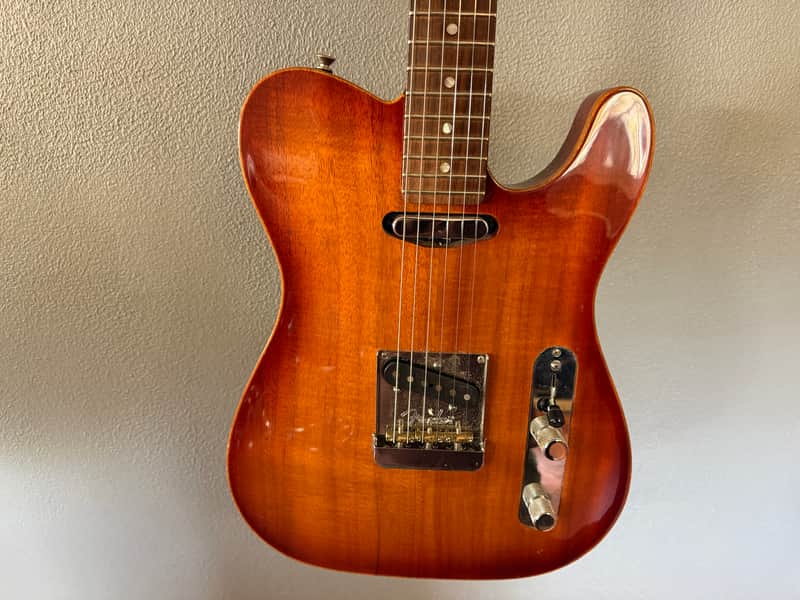 Fender American Select Carved Top Koa Telecaster 2012 - Sienna Edge Burst image 1