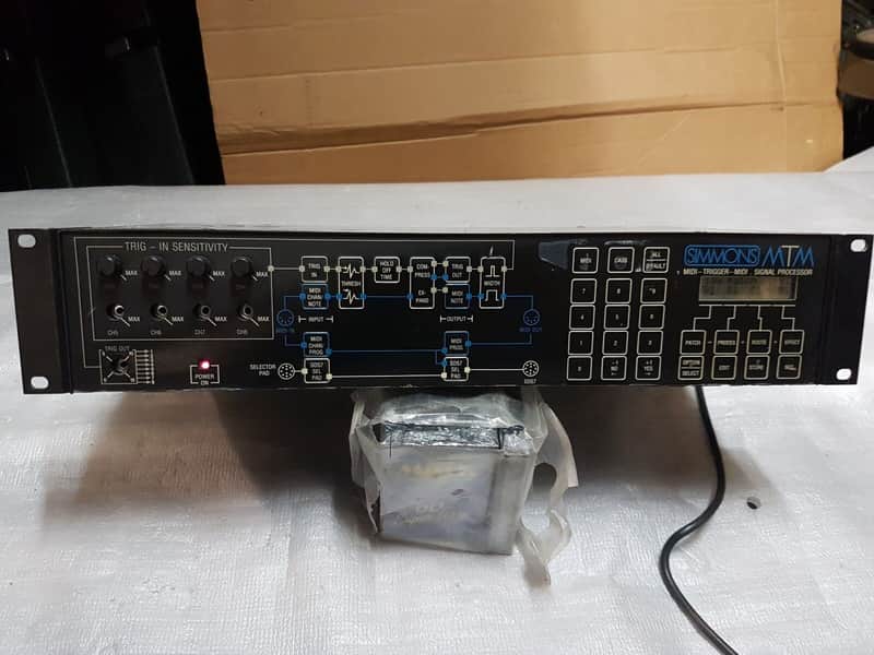1985 SIMMONS MTM MIDI Trigger MIDI Signal Processor RARE image 1