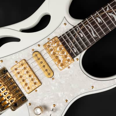 2024 Ibanez PIA3761-SLW Steve Vai Signature - Stallion White | Japan HSH DiMarzio Pickups Stainless Steel Frets Double Locking Tremolo 3.53kg | CoA OHSC image 19