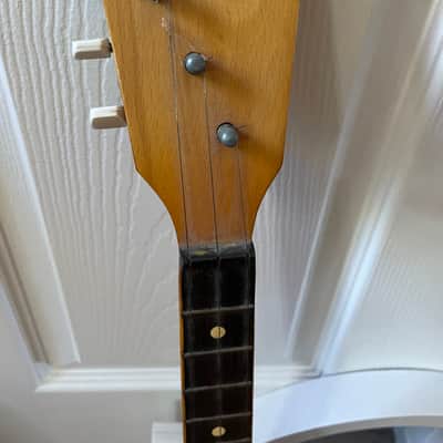 USSR Balalaika 1980s (uke ukulele oud banjo dulcimer domra russia russian made small acoustic guitar like instrument) image 4