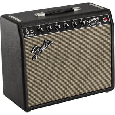 Fender '64 Custom Princeton Reverb 12W Amplifier with 10" Jensen P10R Alnico Speaker, Black image 3