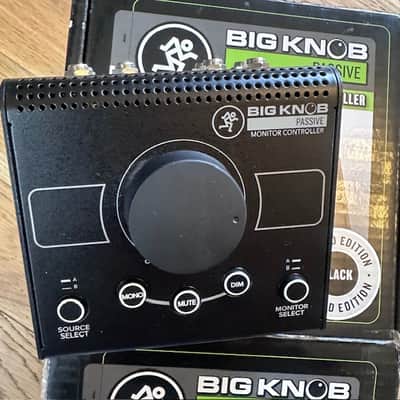 LNIB Mackie Big Knob Limited edition Black w/ two TRS 1/4” to XLR balanced cables image 11
