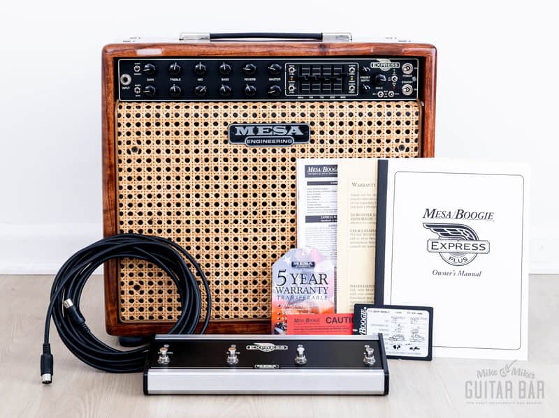 Mesa Boogie Express Plus 5:25+ Limited Edition Bubinga Hardwood & Wicker w/ Cover, Ftsw, Paperwork