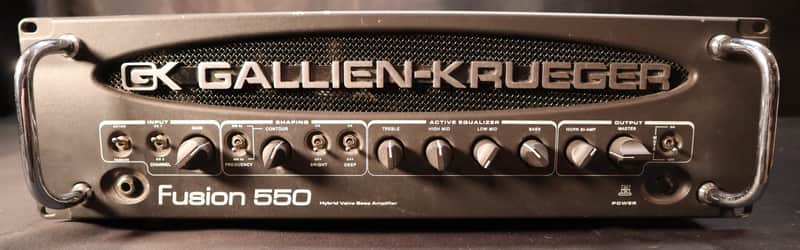 Gallien-Krueger Fusion 550 500-Watt Hybrid Valve Bass Amp Head 2010s - Black image 1