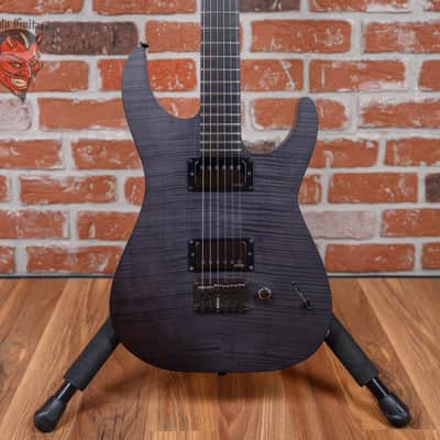 ESP Signature Series Jon Donais Flamed Maple Top See Through Black Satin 2008 w/OHSC image 1