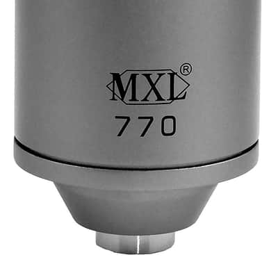 MXL 770 Condenser Microphone for Podcasting, Singing, Home Studio Recording, Gaming & Streaming | XLR | Large Diaphragm | Cardiod (Gray) image 1
