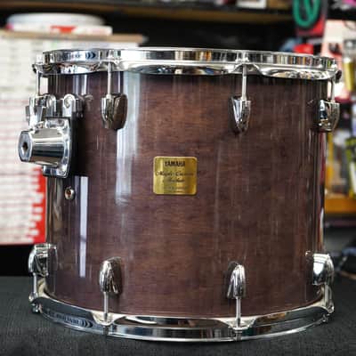 Yamaha/Japan Maple Custom Absolute Series 14" Tom w/ YESS Mount - Plum Lacquer | 12x14" image 4