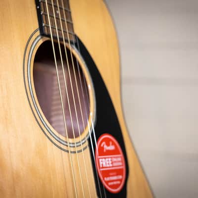 Fender CC-60S Solid Top Concert Acoustic Guitar Natural image 11