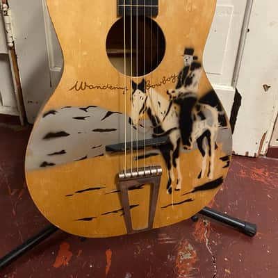 R.S. Williams built RARE "Wandering Cowboy" 1950s stencil guitar Hensel made in Canada image 1