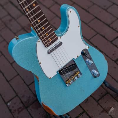 Fender Custom Shop Telecaster '61 Reissue Aged Daphne Blue Sparkle image 6
