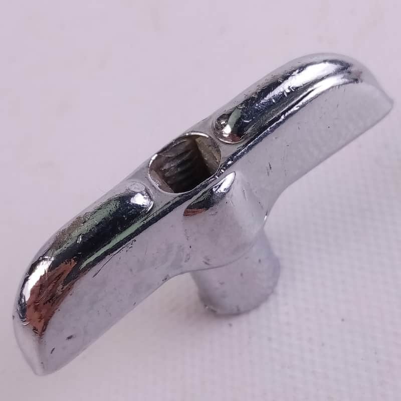 Rogers 1/4"-20 Wing-Nut 60s-70s Stand Part Threaded Chrome Vintage Memriloc XP8 image 1