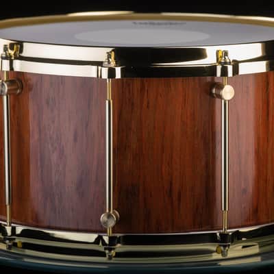 Seven Six Drum Company 8x14 Jiant Jatoba Brazilian Cherry Custom Snare Drum 2022 High Gloss Polyeste image 1