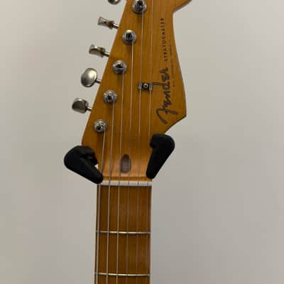 MIM Fender HSH Red Strat w/ Lambertones image 5