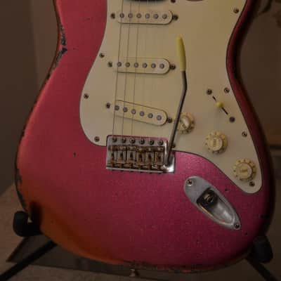 Fender Stratocaster Relic 2019 Custom Red Sparkle Lollar Blondes image 1