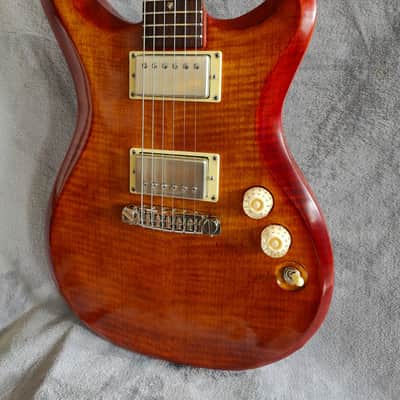 96 art Solid Body Set Neck Doublecut Violin Burst Guitar - Custom Handmade image 5