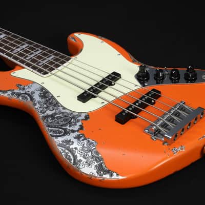 Dhatarattha DEB5 Jazz Bass 5 string - PAISLEY RELIC image 5
