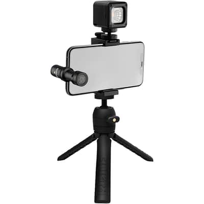 RODE Vlogger Kit for iOS Devices - Includes Tripod, MicroLED Light, VideoMic ME-L and Accessories Regular image 1