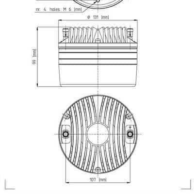 2x 18 Sound ND2080 2" Exit Neodymium High Frequency Compression Driver 200W 8-Ohm image 3