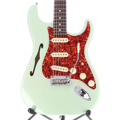 Fender American Professional II Stratocaster Thinline, Transparent Surf Green, Plays Great (L6) (17579) image 1